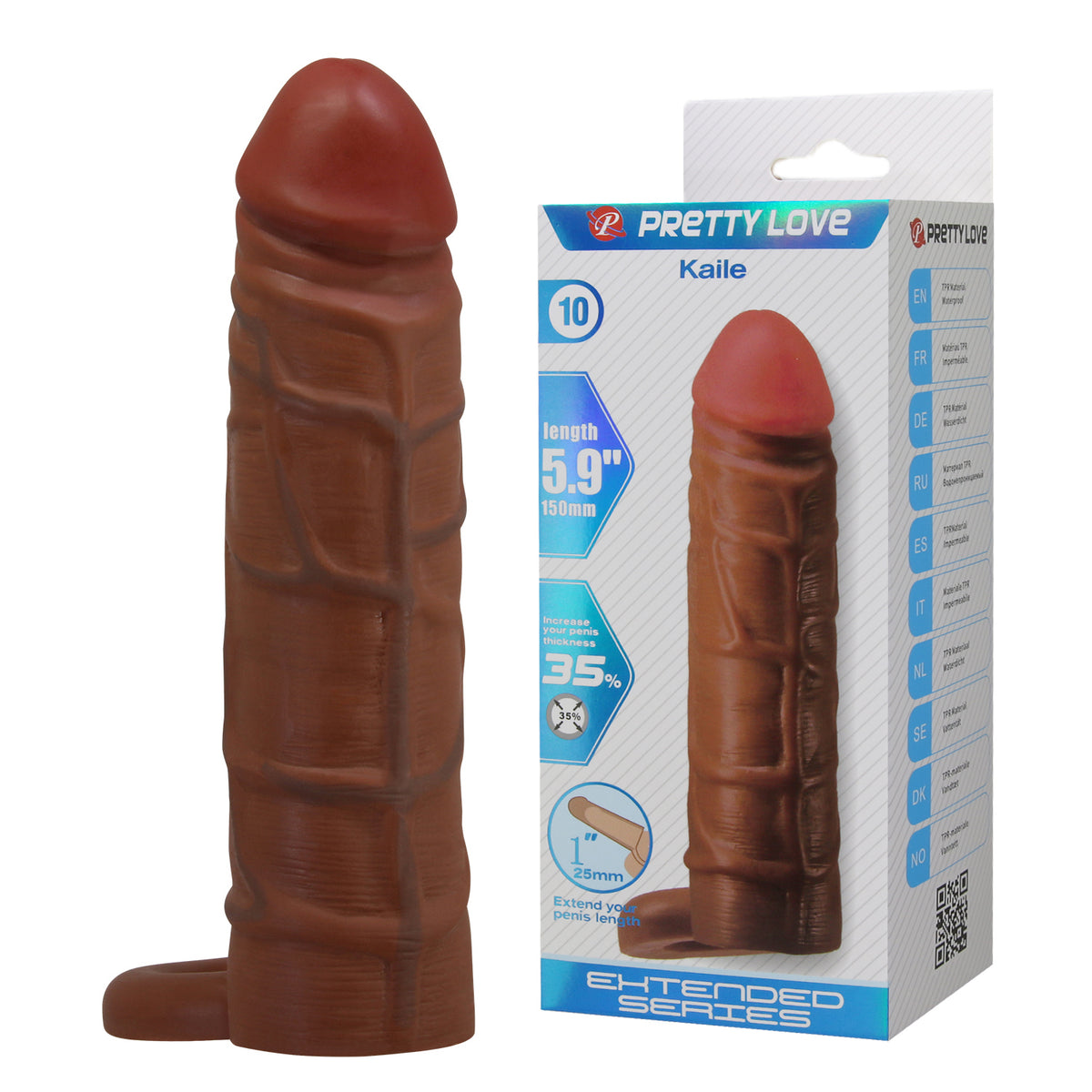 Extensión de 15 cm «Kaile» Café