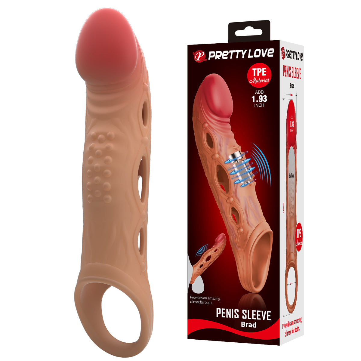 FUNDA EXTENSORA VIBRADORA 21 CM – BRAD