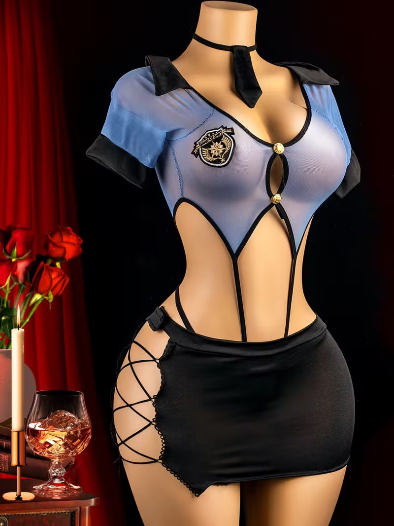 Disfraz Lencería Policía de la Seducción