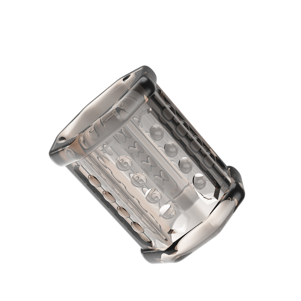 Anillo Cilíndrico Texturizado Ronzel Humo