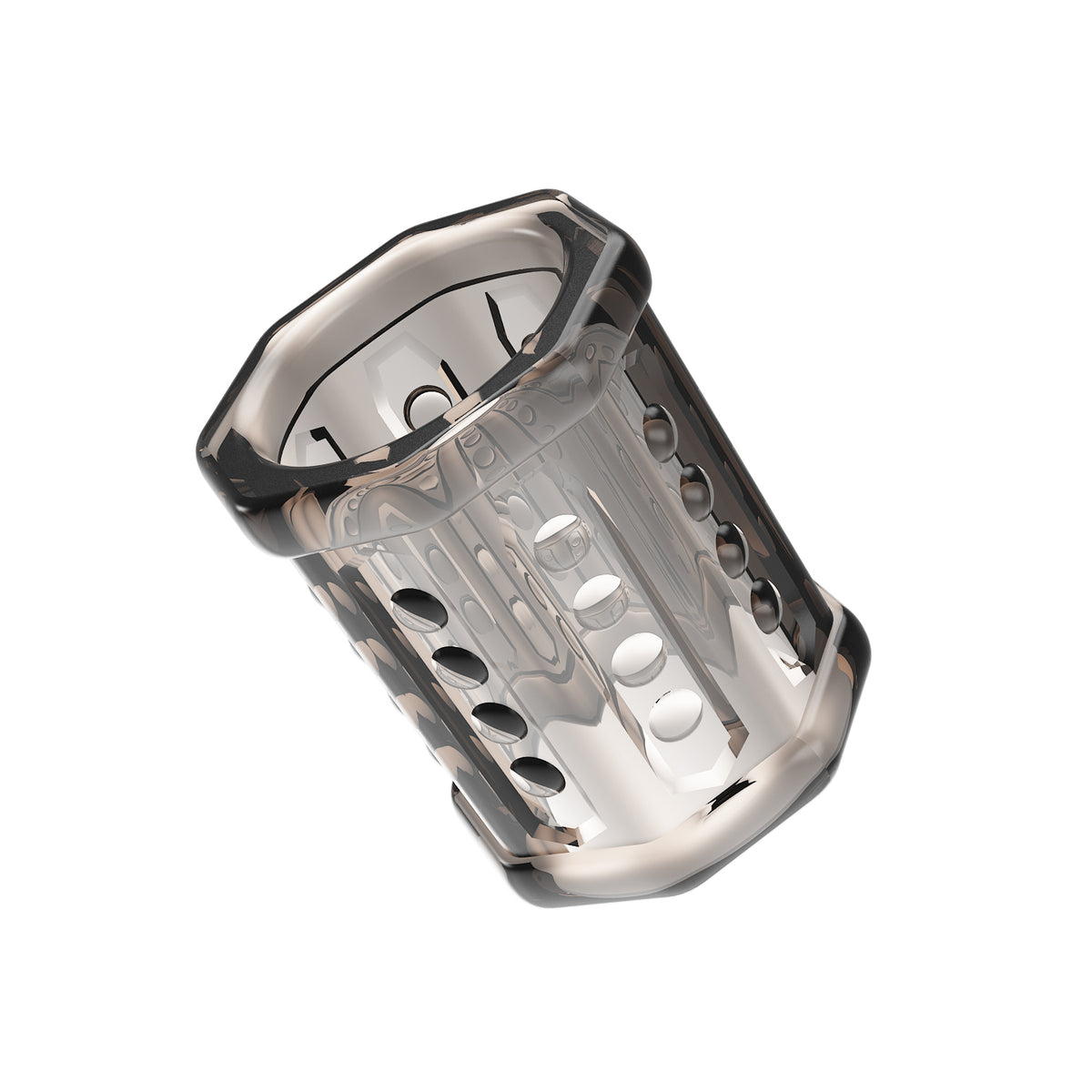 Anillo Cilíndrico Texturizado Ronzel Humo
