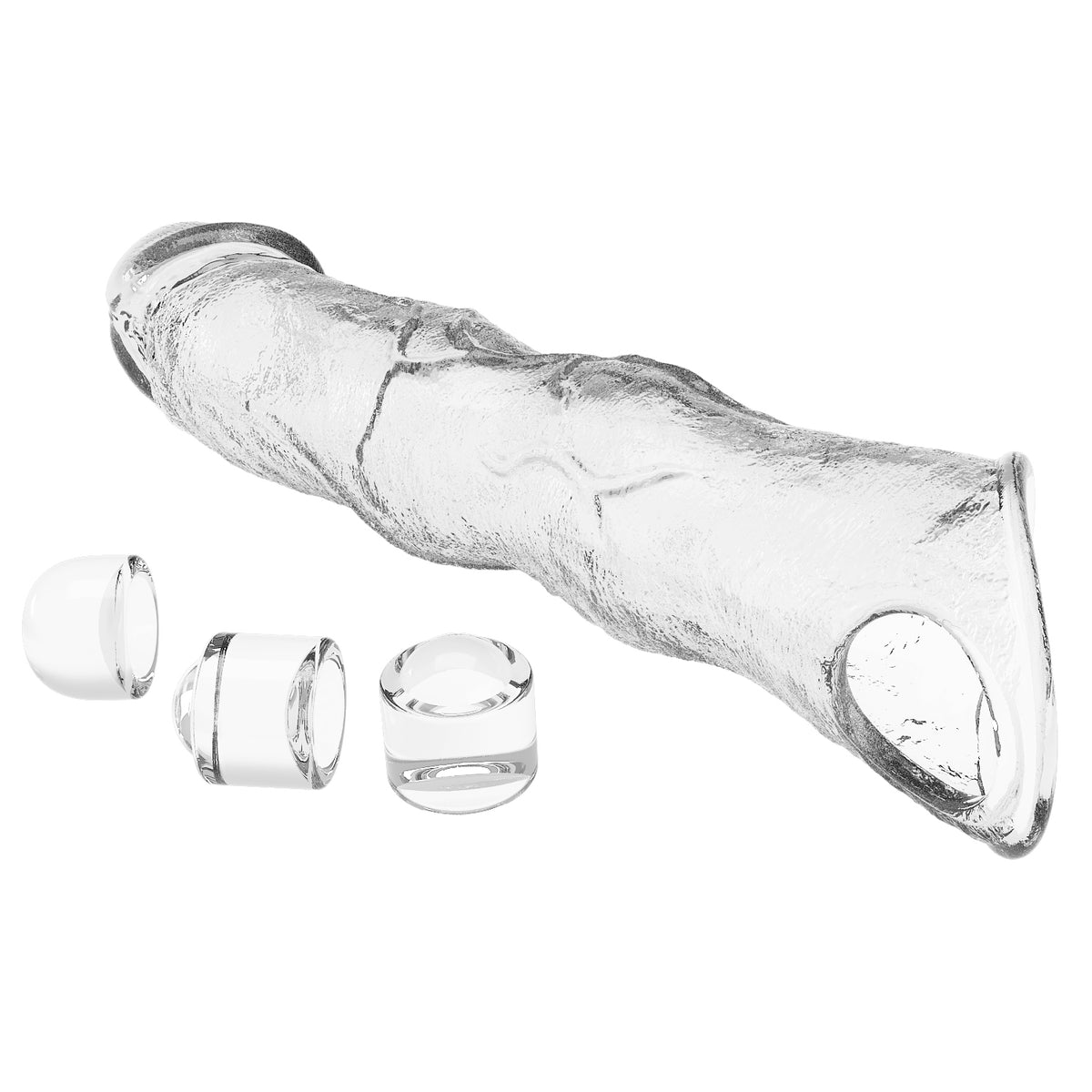 Funda extensora para el pene - 28 cm - Transparente