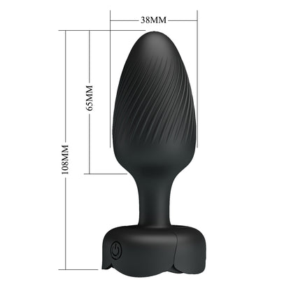 Plug Anal Vibrador con Gema Luminosa – Osborn