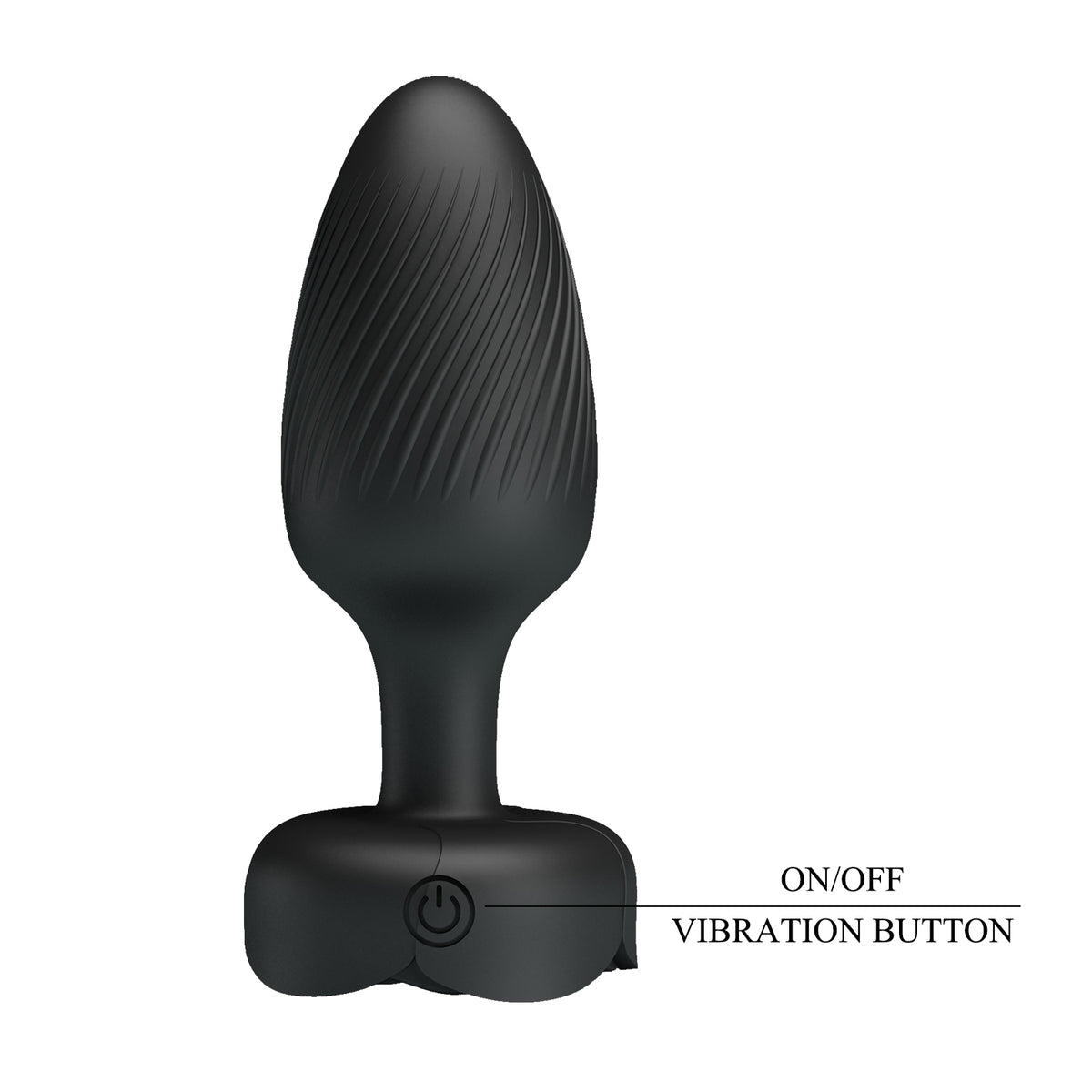 Plug Anal Vibrador con Gema Luminosa – Osborn