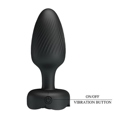 Plug Anal Vibrador con Gema Luminosa – Osborn