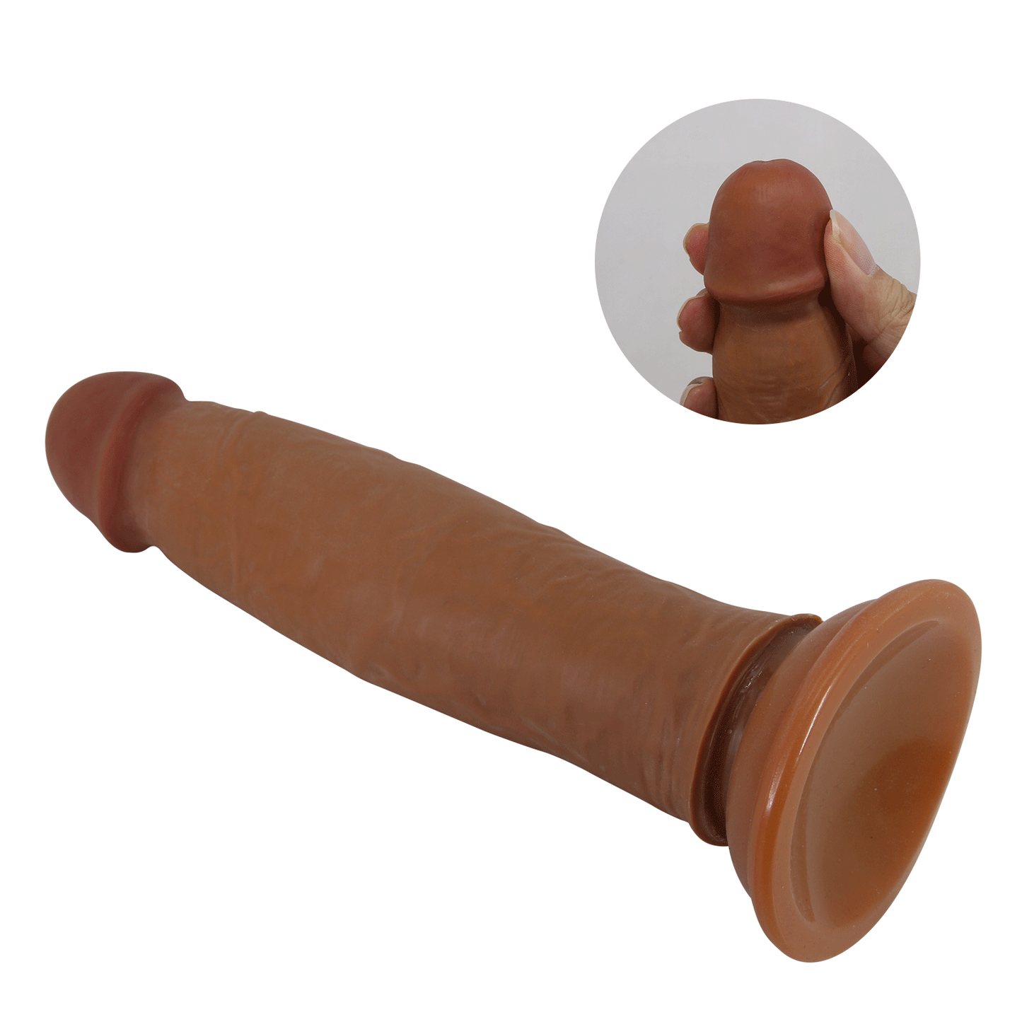 Consolador Realista con Ventosa – Piel