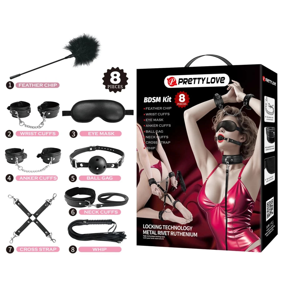 Kit Bondage – BDSM Pretty Love 8 Piezas