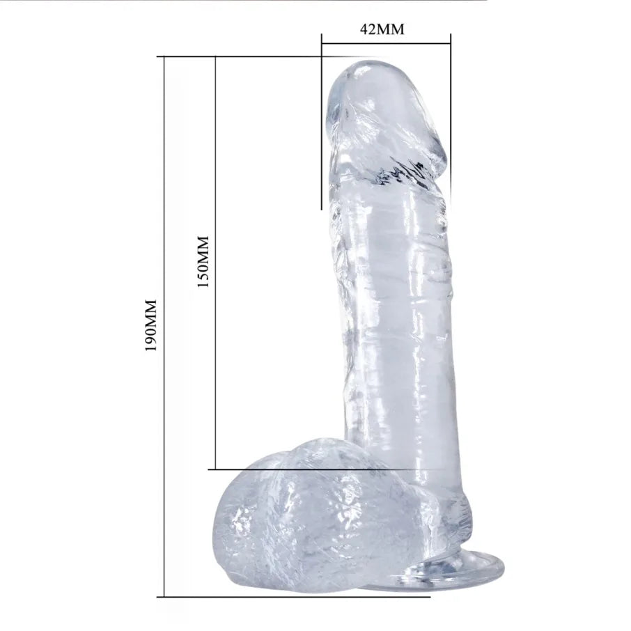 Dildo Cristalino Flexible Jelly Dong